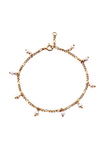 Lula white bracelet Forgyldt Maanesten 
