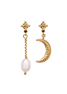 Nyla earrings Gold Maanesten 