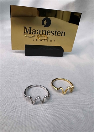 Sonar ring Silver Maanesten