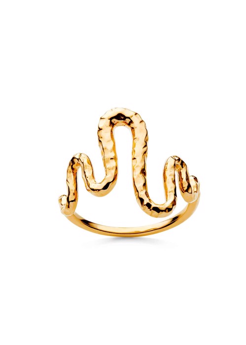 Viva ring Forgyldt Maanesten 