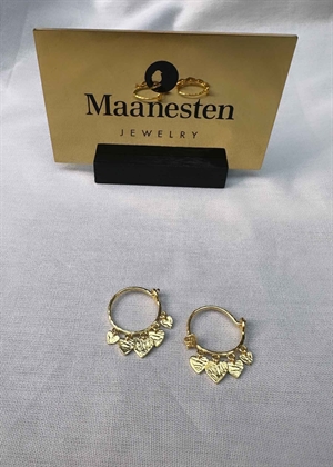 Zusa earrings Forgyldt Maanesten 