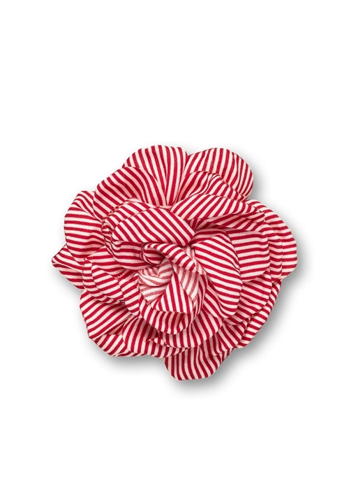 MN rose brooch Stripe Red/White Mads Nørgaard 
