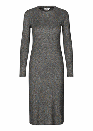 Duba lurex kjole Multi Black Mads Nørgaard 