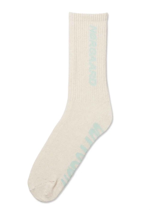 Logo Step sock Pastel Blue Mads Nørgaard 