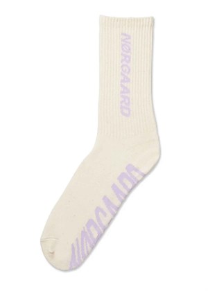 Logo Step sock Pastel Purple Mads Nørgaard 