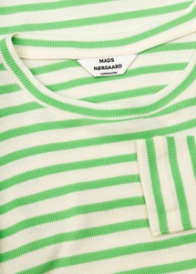 Tuba stripe bluse Stripe/Posion Green Mads Nørgaard 
