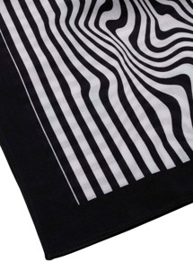 Self scarf Psychedelic aop black Mads Nørgaard