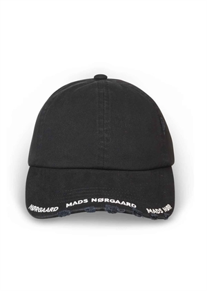Cage soft twill cap Jet Black Mads Nørgaard 