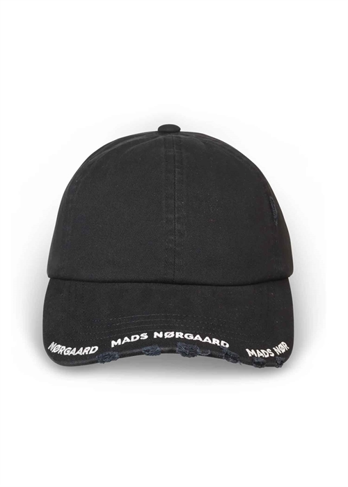 Cage soft twill cap Jet Black Mads Nørgaard 