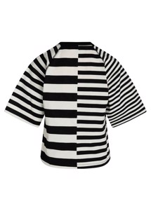 Trista heavy single play tee Black/Snowwhite Mads Nørgaard 