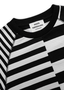 Trista heavy single play tee Black/Snowwhite Mads Nørgaard 