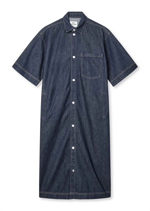 Violet cosy denim kjole Dark Indigo Mads Nørgaard 