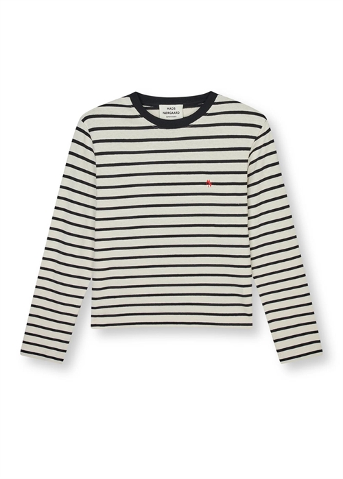 Maggie Pablo ls bluse Vanilla Ice/Black Mads Nørgaard