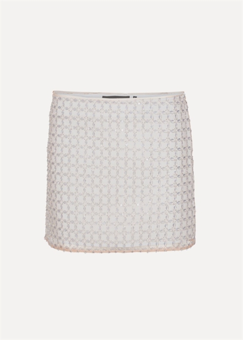 Matilda beaded mini skirt Doeskin beige ROTATE By Birger Chrisensen 