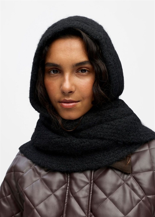 Milu scarf knit balaclava Black Object 