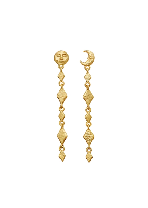Minola earrings Forgyldt Maanesten 