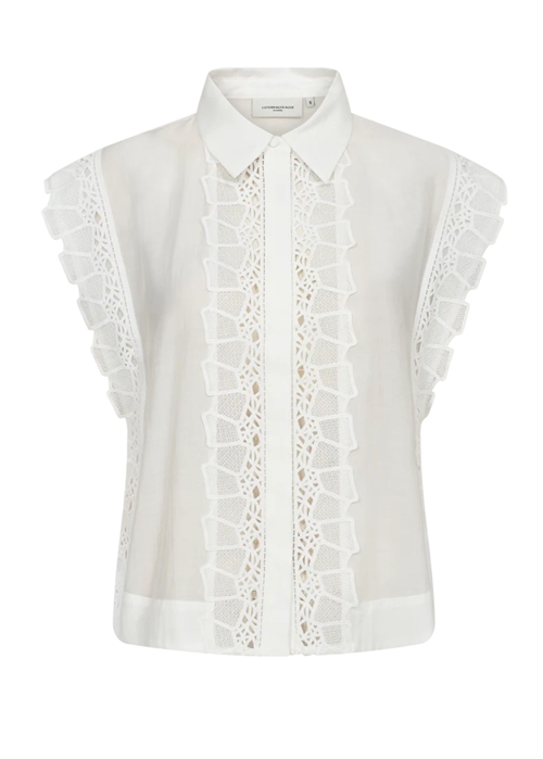 Molly skjorte top Bright White Copenhagen Muse 