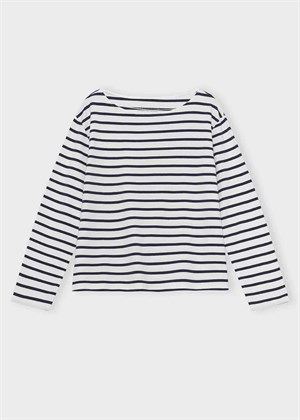 Blessed stripe bluse Ecru/Navy Moshi Moshi 