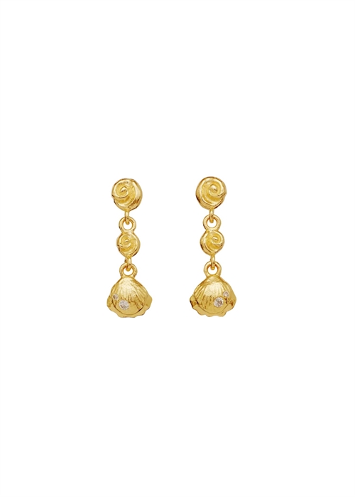 Andrina earrings Forgyldt Maanesten 