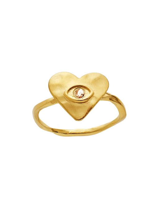 Cassia ring Forgyldt Maanesten