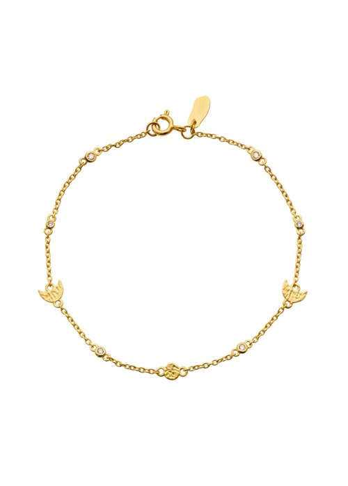 Cecilia bracelet Forgyldt Maanesten