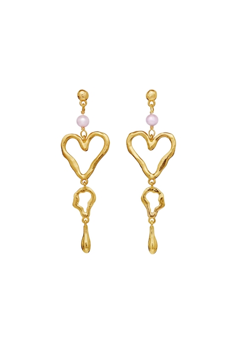 Sabrina earrings Forgyldt Maanesten 