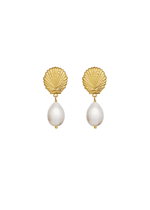 Venus earrings Forgyldt Maanesten 