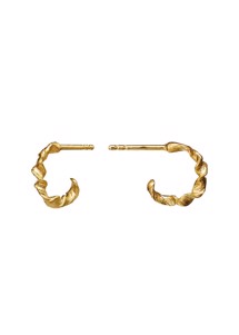 Amalie earrings Forgyldt Maanesten