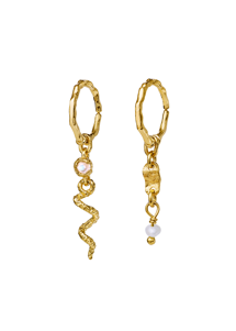 Evelyn earrings Forgyldt Maanesten 