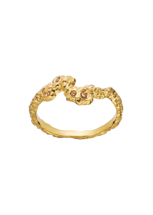 Frida ring Forgyldt Maanesten 