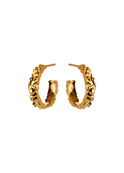 Aio medium earrings Forgyldt Maanesten