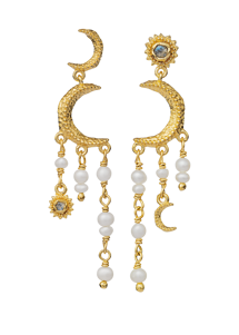 Astrea earrings Forgyldt Maanesten
