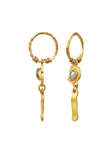 Birna earrings Gold Maanesten