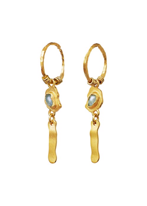 Birna earrings Gold Maanesten