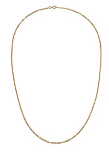 Charlie grande necklace Forgyldt Maanesten