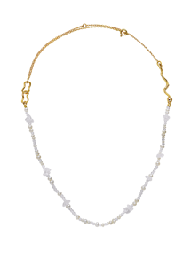 Coco necklace Forgyldt Maanesten