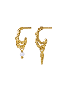 Duo earrings Guld Maanesten
