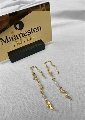 Elisa earrings Forgyldt Maanesten