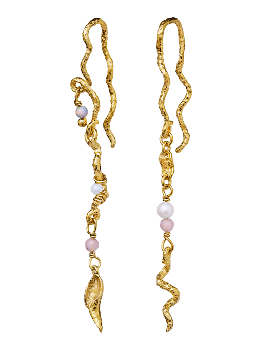 Elisa earrings Forgyldt Maanesten