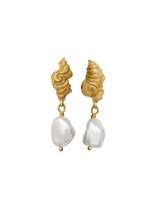 Frigg earrings Guld Maanesten 