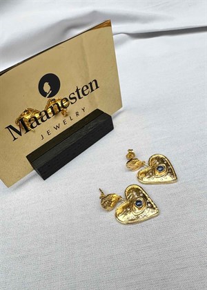 Constantine earring Forgyldt Maanesten