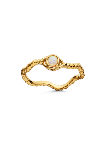 Lisa ring Forgyldt Maanesten