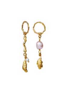 Lyric earrings Gold Maanesten 