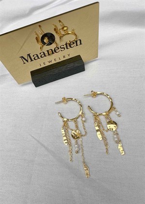 Notus earring Gold Maanesten