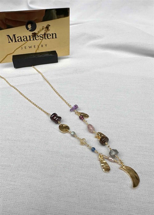 Olympia necklace Forgyldt Maanesten