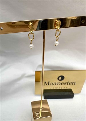 Seraphine earrings Forgyldt Maanesten 
