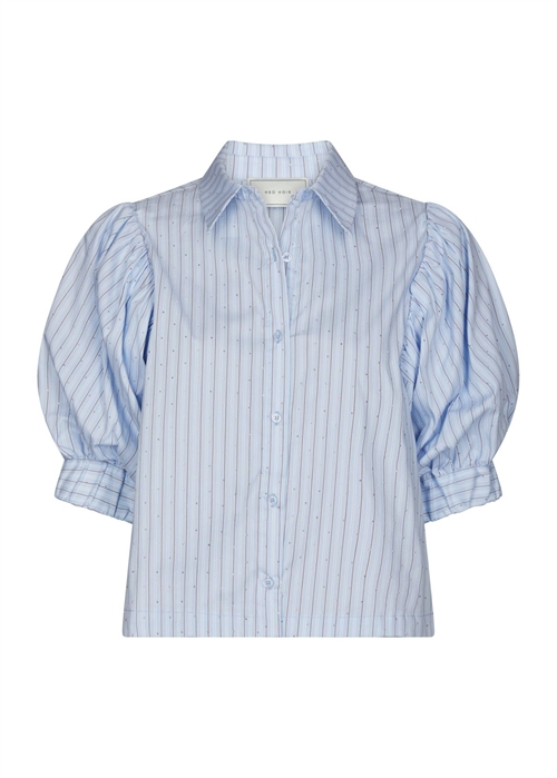 Etta stripe stone skjorte Lyseblå Neo Noir 