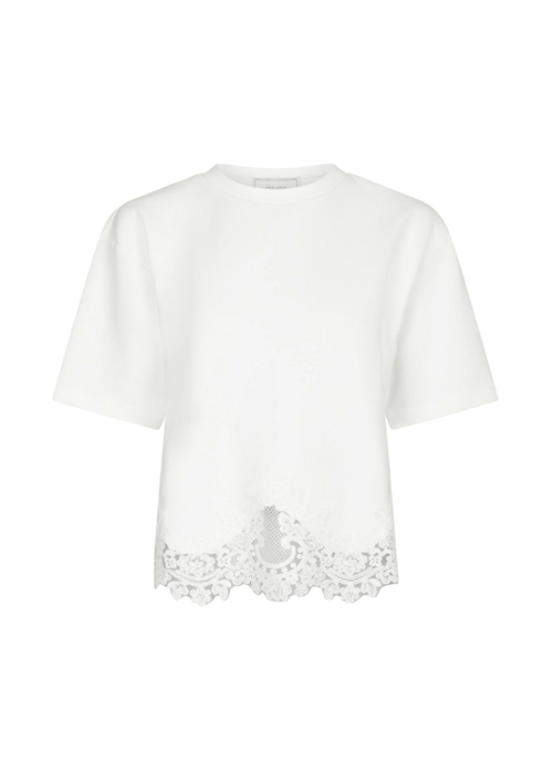 Iria lace tee Hvid Neo Noir 
