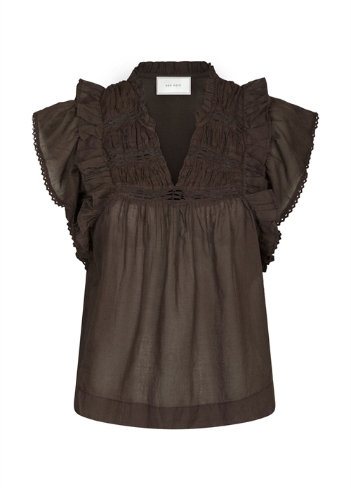 Jayla s voile top Mørkebrun Neo Noir 