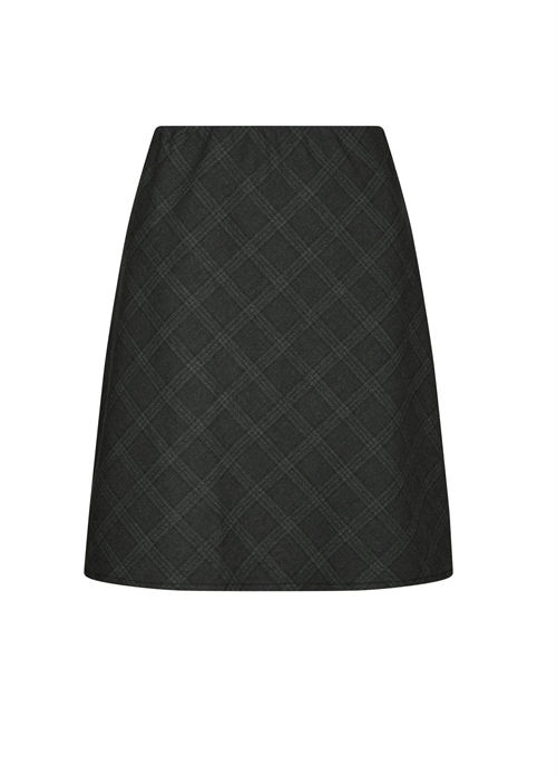 Lunna check short skirt Antracit Neo Noir 